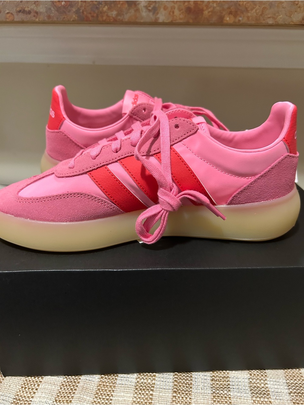 adidas Pink and Coral Retro-Inspired Women's Sneakers